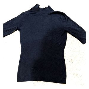 Express sexy keyhole-back sweater in black